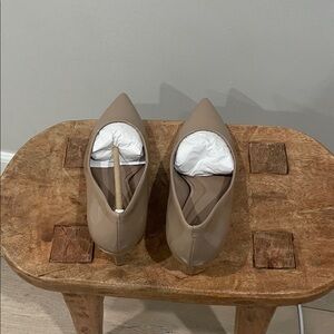 Vince Camuto Taupe Pointed Toe Heels